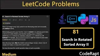 Search in Rotated Sorted Array II | Leetcode Q.81 | Py | C++ | Java+ | JS | Leetcode Daily Challenge