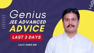 Genius JEE Advice Before Exam