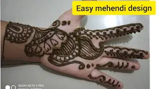 Very easy  Mehendi design front hand simple 