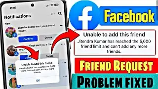 Facebook Unable To Add More Friends | Facebook Friend Request Problem | Friend Request To Followers 