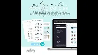 Creating post quarantine booking policy graphics with Canva and Crello.