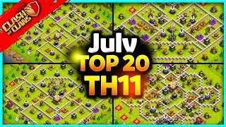 NEW Best INSANE TH11 WAR/TROPHY Base Links (Top20) Clash of Clans - Town Hall 11 War Bases!