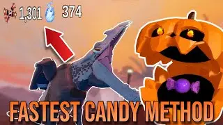 FASTEST Way To Get CANDY And Wisps In The Halloween Update | Dinosaur Simulator