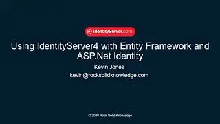 How to add ASP.NET Identity and Entity Framework Support for your IdentityServer4 Solution
