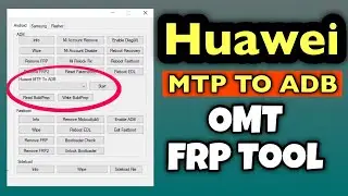 All Huawei Honor MTP TO ADB For FRP Bypass | OMT Frp TOOL |