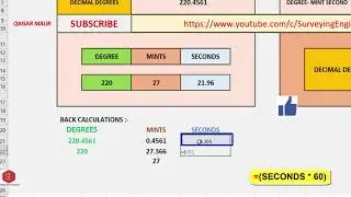 Decimal Degrees to DMS Formula -  Converting Degrees Minutes and Seconds to Decimal - Trigonometry