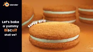 How to create biscuit in blender eevee #blender3d #blendereevee