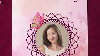 How to create Folded birthday card with photo using Canva, Last minute birthday gift idea