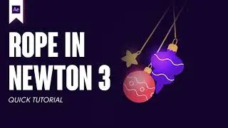 How to create a ball with a rope using Newton 3. Connect Layers effect. TUTORIAL