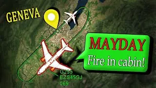 FIRE & SMOKE IN THE CABIN of Easyjet | Emergency Return to Geneva