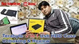 My New Terabyte 2 in 1 usb HDD Case Unboxing & Review