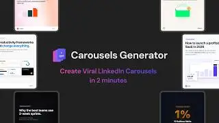 Carousels Generator - Create viral LinkedIn carousels in 2 minutes with AI