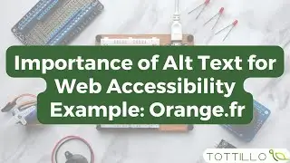 Importance of Alternative Text for Web Accessibility | Example: Orange.fr