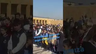 Türk Yurdu Koleji öğrencileri bugün Anıtkabir'de " Andımızı " okuması, görevlilerce engellenmek iste