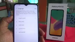 SAMSUNG Galaxy F14 5G language change || default language to English.