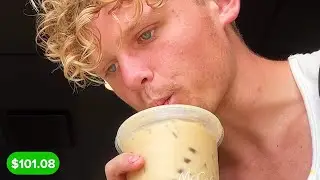 Ryan Trahan Drinking Iced Coffee For 37 Seconds