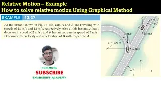 Relative Motion of Two Particles | Dynamics Hibbeler 14th edition | Engineers Academy
