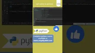 Python : Power of, Square Root in Python | Sqrt, Pow | py srt 115