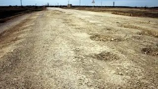 Дорога на Ершов и это не самый плохой участок.