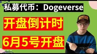 dogeverse开盘倒计时，6月3号截止预售，5号开盘，抓紧购买，90%胜率