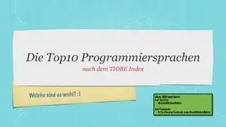 Die Top10 Programmiersprachen nach dem TIOBE Index (2012)
