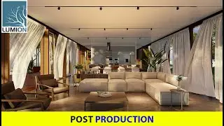 Post Production for Interior Renders Without Natural Light | Lumion + Photoshop Workflow