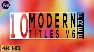 Modern Titles V6 - Free Download After Effects Templates