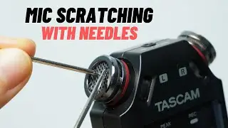[ASMR] Fast and aggressive mic scratching with needles