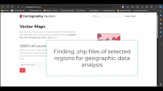 Downloading .shp files for specific region for geographic data analysis