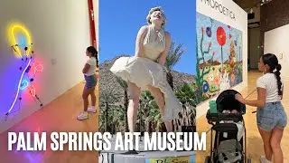 SPEND THE DAY WITH ME | Exploring Palm Springs Art Musuem, Marilyn Monroe Statue