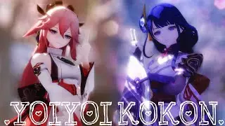 ▌MMD ▌◤•宵々古今 / Yoiyoi Kokon•◥ •Raiden~Yae•