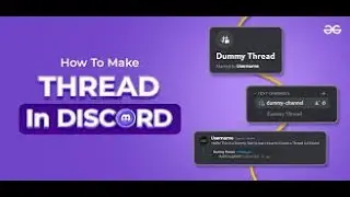 How to make a thread in discord?