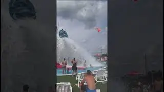 Waterfall At Water Park