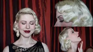 1920s Hairstyle Tutorial for the middle length l Gatsby Hairstyle