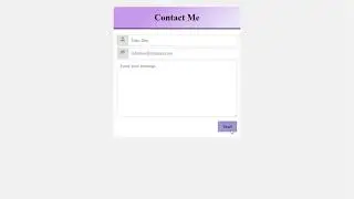 Contact-Me Form with Validations | Javascript