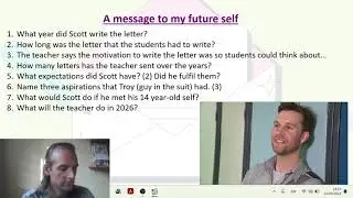 B2/C1 Lesson - Informal letter writing (to your future self)