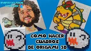 Como hacer cuadros de Origami 3D
