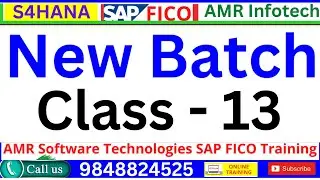 SAP FICO ECC & S4HANA CLASS 13  SAP FICO IN TELUGU - SAP FICO Course in Telugu - R2R Training