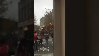 Halloween parade in Swansea Town Centre