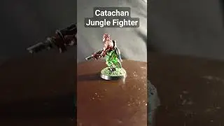 Только что покрашенный катачанец для Warhammer 40 000