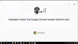 how to fix google chrome installer failed to start error in windows 10/8/7