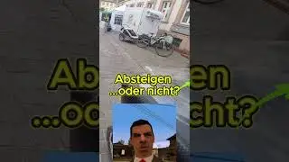 Absteigen oder nicht? #Fußgängerzone #Radfahrer #erwischt