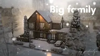 Modern Family Home ❄ | Construction | The Sims 4 | No CC