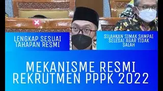 MEKANISME RESMI REKRUTMEN PPPK 2022