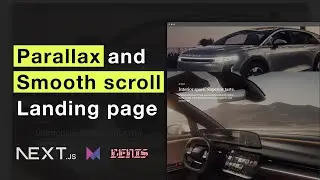 Landing page with Parallax & Smooth Scroll using Lenis and Framer Motion