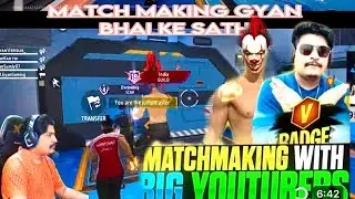 Gyan Bhai ke sath match making Lagaya ! V badge player ke sath match mak#freefire #matchmakingglitch