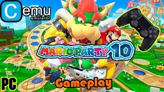Gameplay Mario Party 10 Wii U en CEMU 1.22.13b - Dualshock 4 - 2021