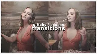 glitchy / badass transitions for edits - after effects tutorial | klqvsluv