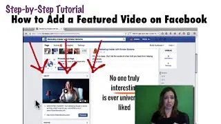 TUTORIAL: How To Add A Featured Video On Facebook