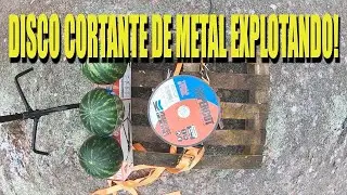 Disco Cortante de Metal explotando a 13 000 RPM ¡NO INTENTES HACERLO EN CASA! ¡SOMOS PROFESIONALES!
